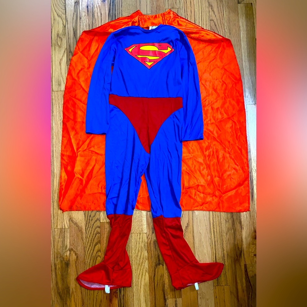 Rubies 1997 Superman Costume DC Comics Child Small Halloween Vintage Superhero